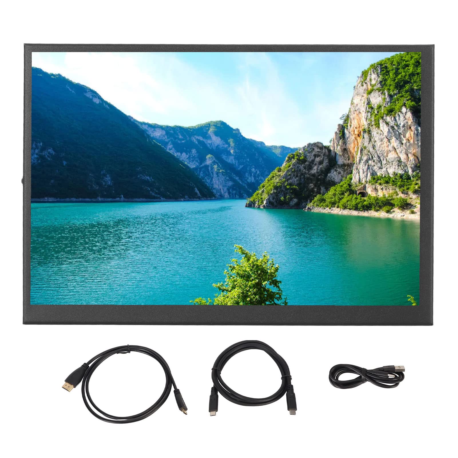 8,9-calowy Monitor LCD z Ekranem Dotykowym, rozdzielczość 1920x1200, 160 Stopni, Pełny Widok, Przenośny Panel Wyświetlacza z Wbudowanym Głośnikiem, dla RPi 4 3 2 B B+ A Banana
