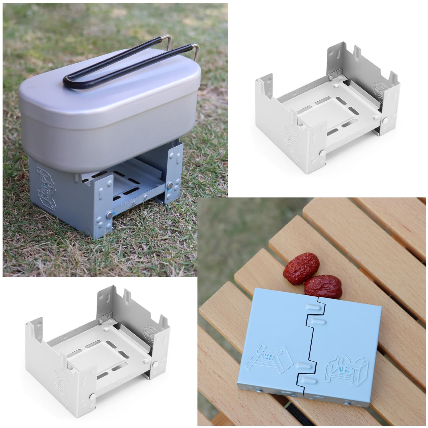 Amazon.com: RecDec 2 Pack Solid Fuel Stove Portable Compact Mini