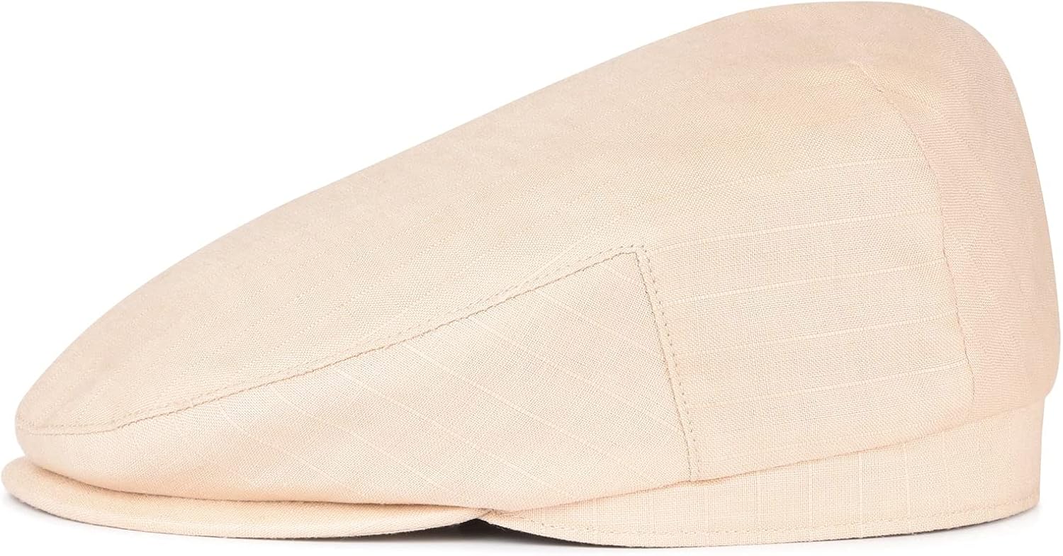 Miniatura 2 de Newsboy - Gorra para hombre, gorra plana, sombrero de hiedra, gorras para hombre, gorro Gatsby, 100% lino Newsboy