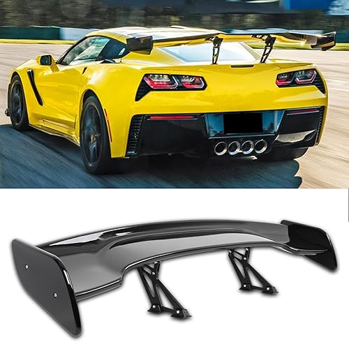 57 inch GT Wing Rear Spoiler Glossy Black Universal Rear