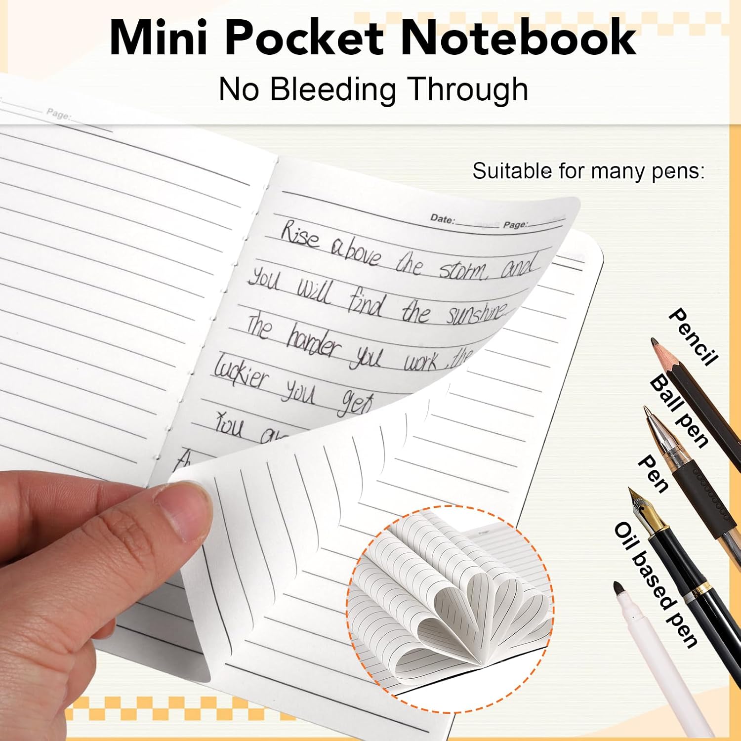 BESARME 60 PCS Mini Notebooks Bulk, A6 Lined Pages, Black Cover image 4