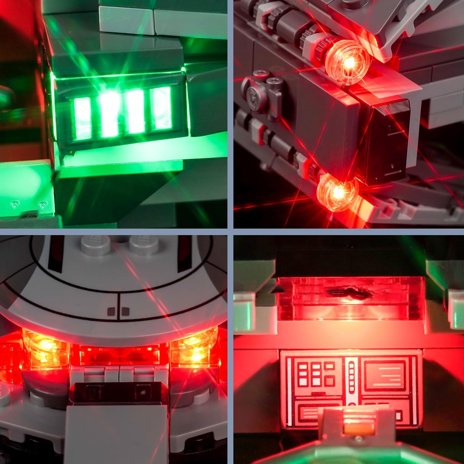 BrickBling LED Light Compatible with Lego Darth Maul'S Sith Infiltrator (Lights Only), New 2024 Lighting Compatible with Lego 75383- Light up Your Model