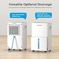 Vista 4 de 1500 Sq.ft Dehumidifier for Basement, PLUSCENT Max 21 Pint/Day Dehumidifiers for Home, Large Room, Bedroom with Drain Hose, Smart Humidity Control &