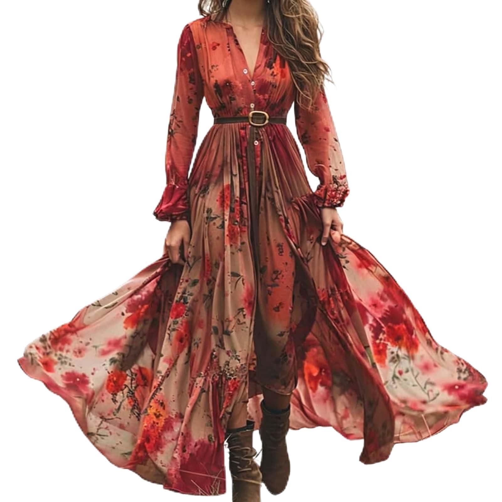 Robe longue bohème pour vos soirées d'été et sorties décontractées