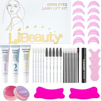 Libeauty Lash Lift Kit, Open Eye Eyelash Perming Kit for Salon Home
