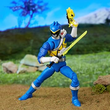 Hasbro Power Rangers Lightning Collection figurine Dino Charge Blue Ranger 15 cm | Power Rangers Lightning Collection 6 Inch Action Figure Wave 13 - Dino Charge Blue Ranger