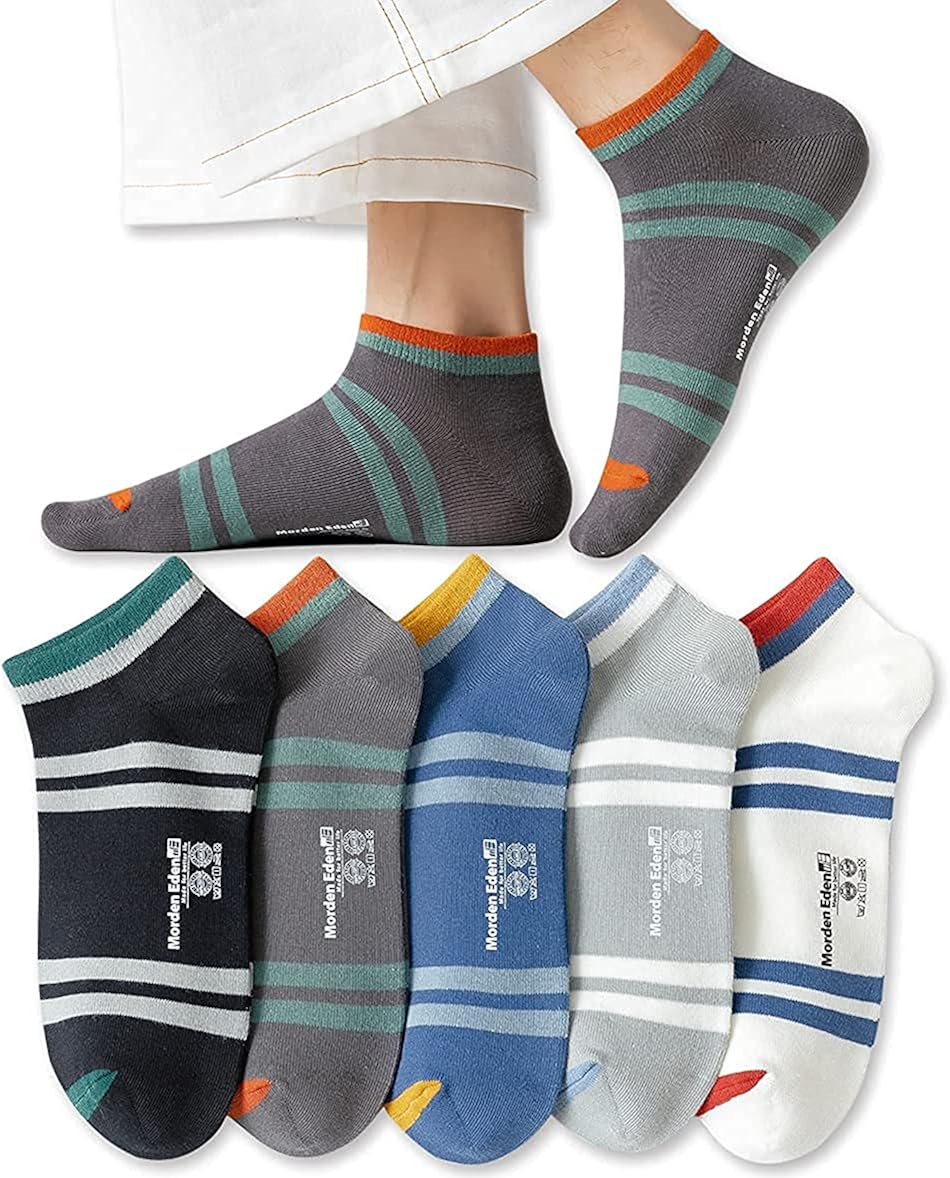 Beloved 靴下 メンズ くるぶし 5足セット フットカバー スニーカーソックス 人気定番の 耐久性 抗菌防臭 四季適用 脱げない 通気 ショートソックス 綿