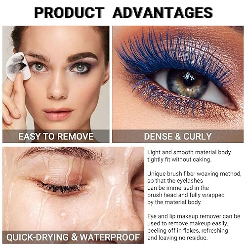 Miniatura 4 de Juego de 3 rímel de ojos de gato de colores, pestañas de volumen y longitud para mujer, pestañas de volumen y longitud para mujer, máscara de ojos