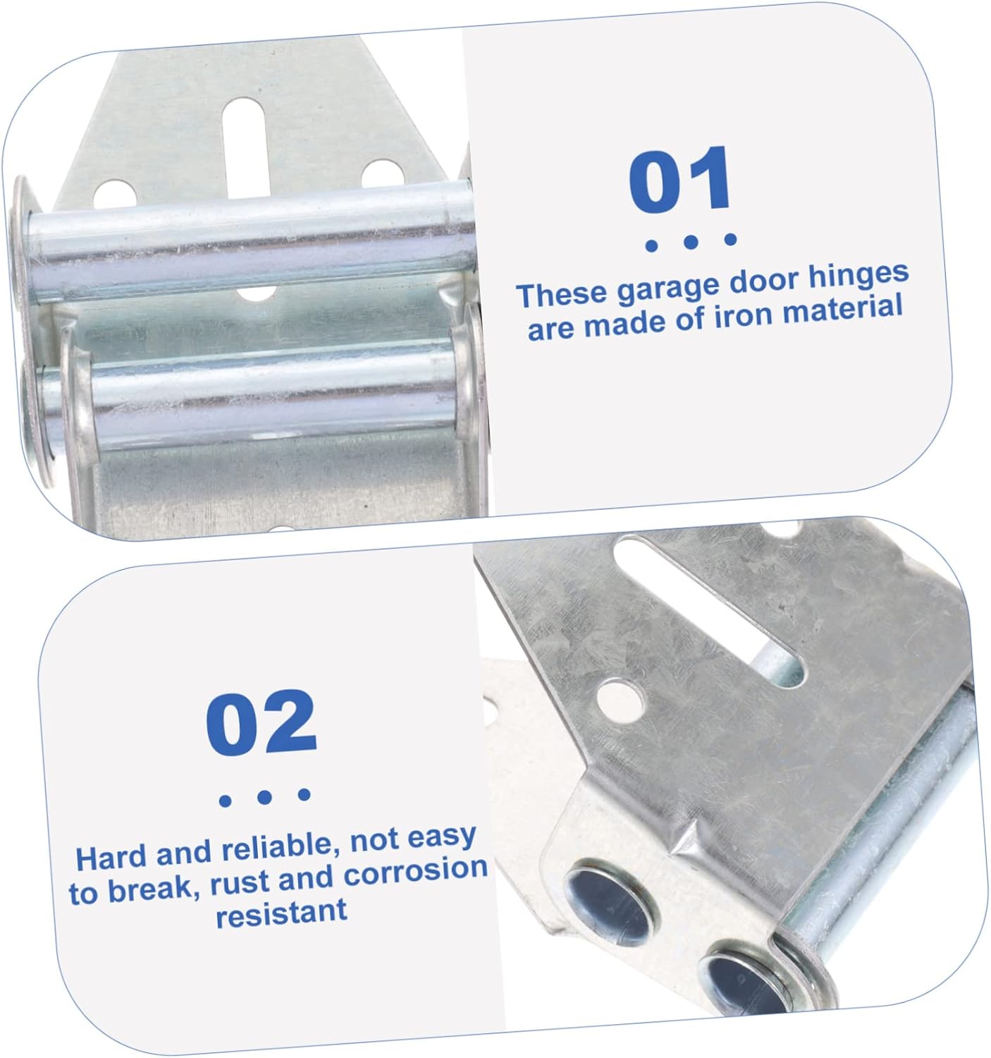 POPETPOP Garage Door Accessories 6pcs Hinges for Doors Residential and Commercial