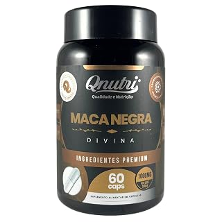Maca Peruana Negra Qnutri 1000 mg — 60 cápsulas