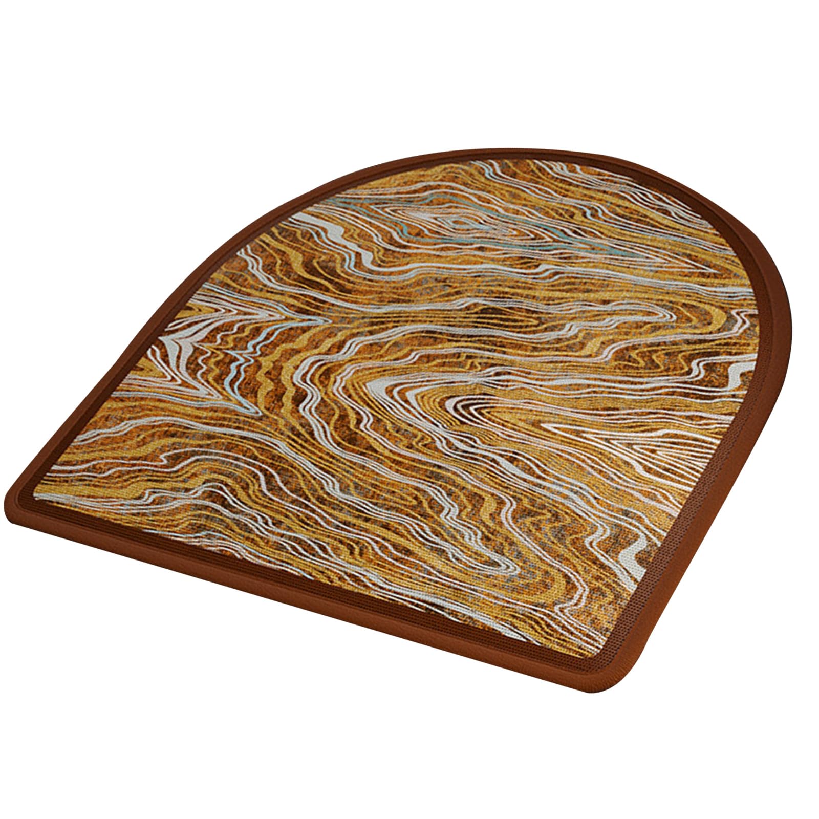 Buxuaaaa Waving Pattern Ice Silk Seat Cushions for Comforts for Driver and Workers Cool Pad for Chairs