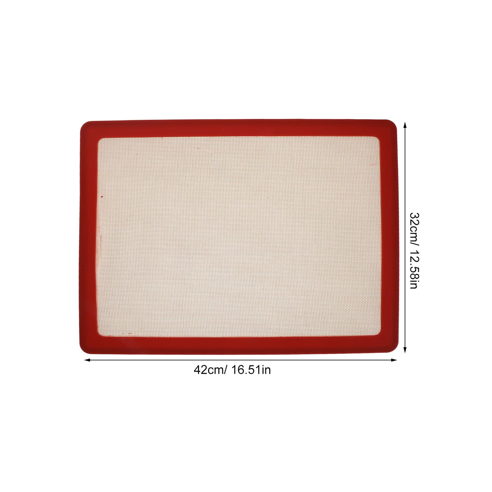 Tapis de Cuisson en Silicone Réutilisable Antiadhésif pour Four, Rouge