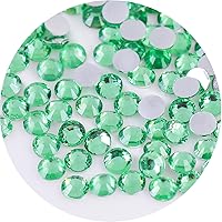Vista 8 de 4500 diamantes de imitación SS6 de 0.079 in con parte trasera plana para uñas, manualidades, gemas redondas con purpurina y cristales para bricolaje