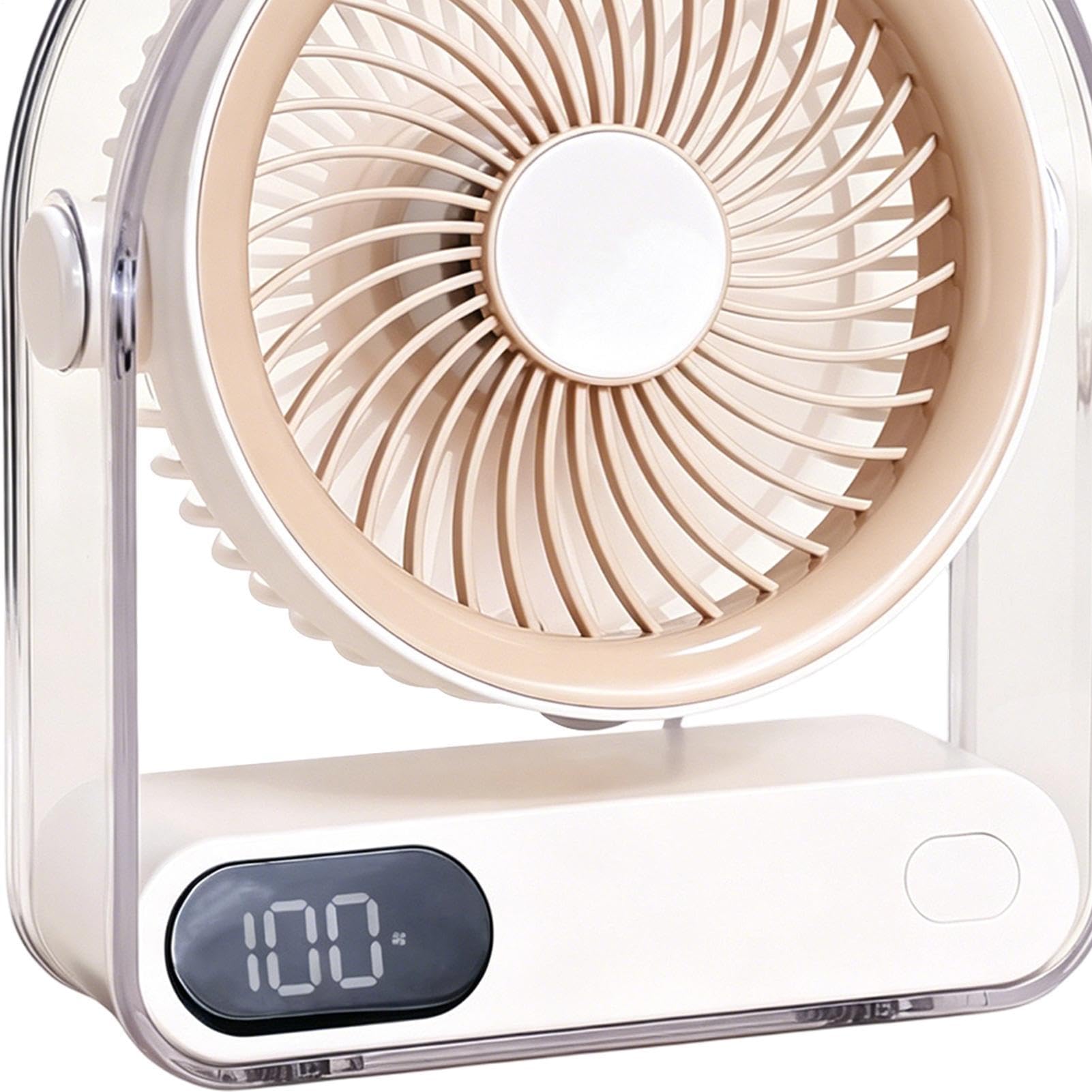 ventilatore da scrivania con display digitale USB a 5 velocità