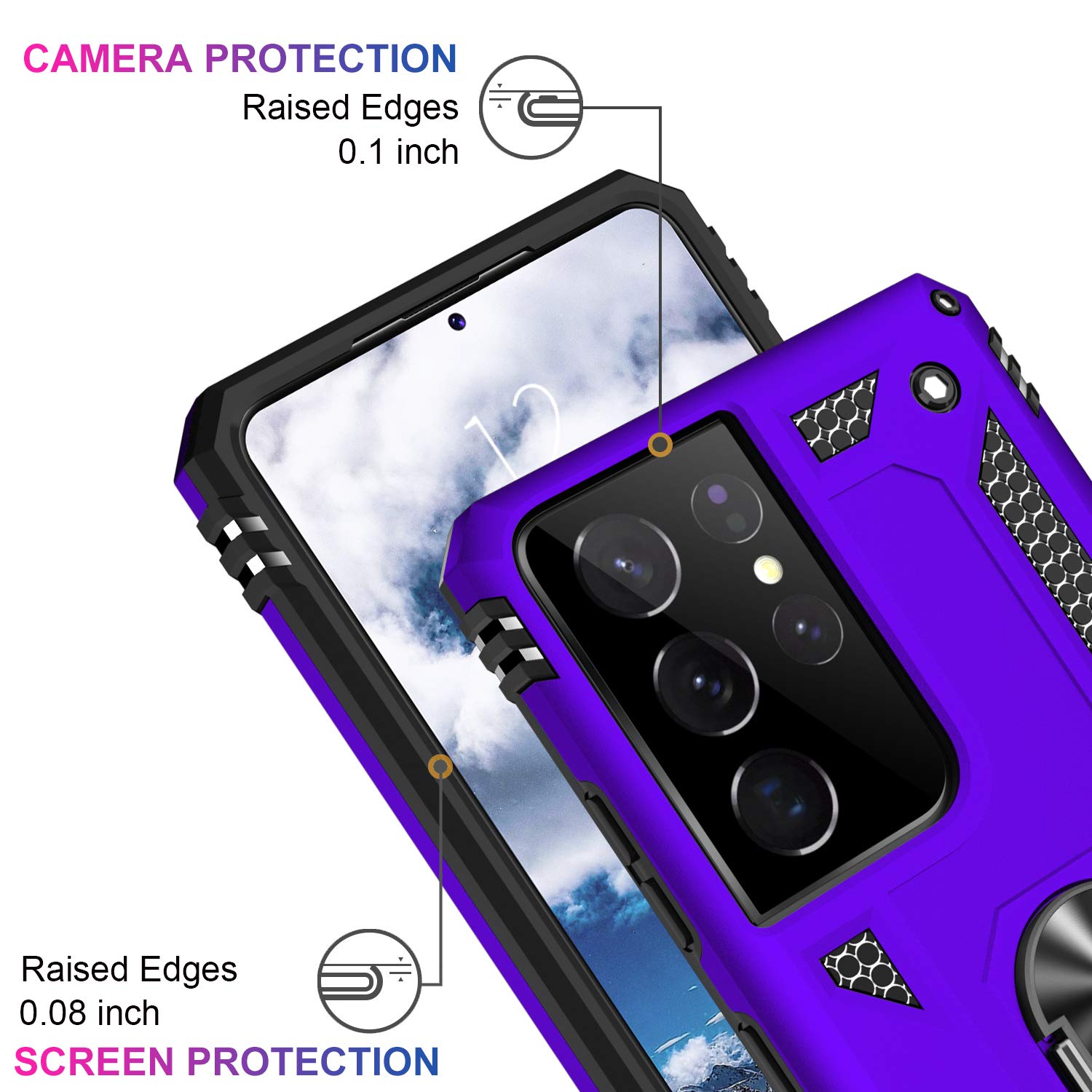 Suncasetor - Funda Protectora Para Samsung Galaxy A25 5G Con Protector