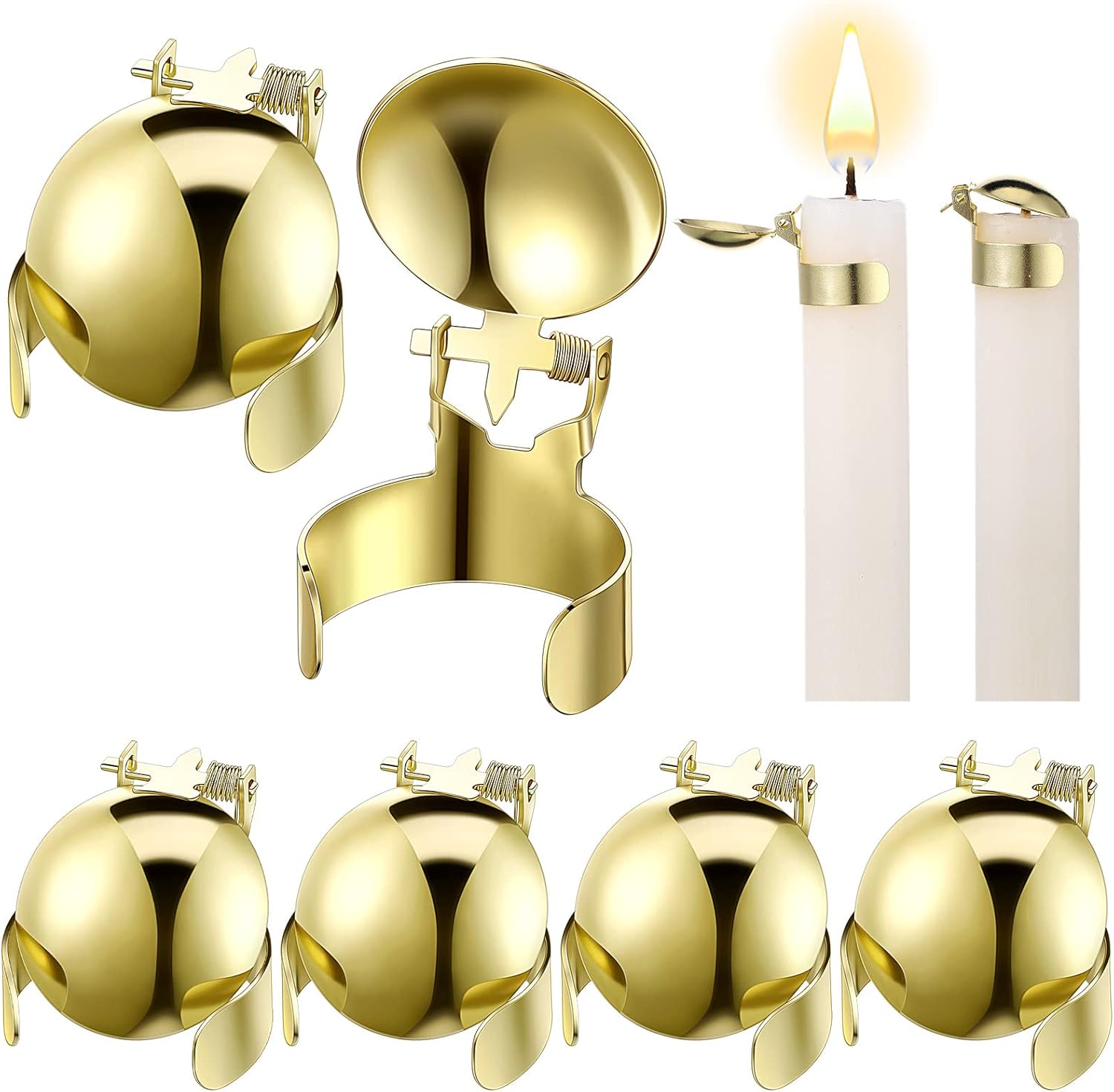 6 Pieces Candle Snuffer Automatic Fire Extinguishing Candle Snuffer Extinguisher