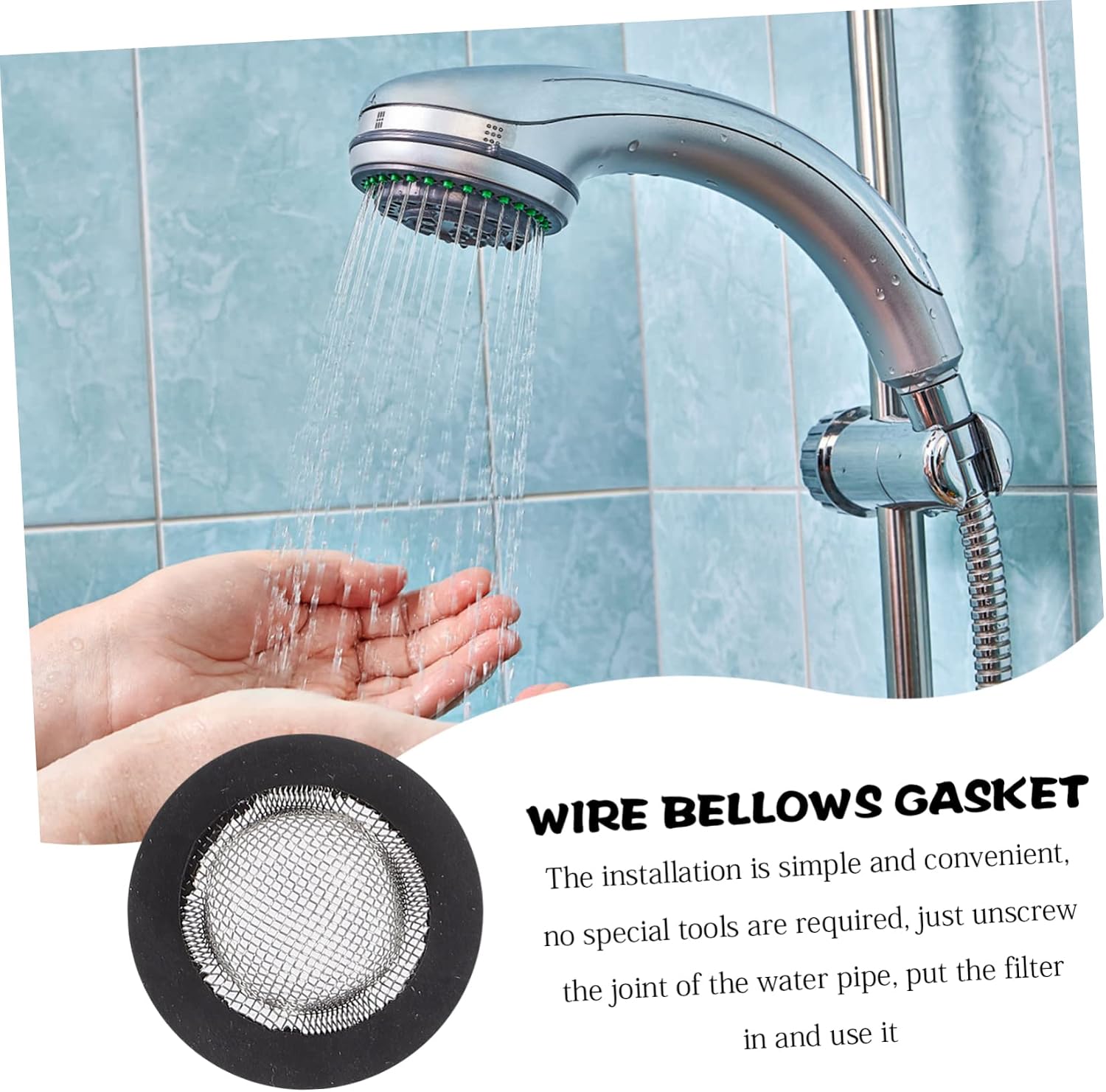 30Pcs Hose Washer with Strainer Inlet Hose Coupling Garden Filters Gasket Inlet Strainer for Water Faucet Repair Kit and Garden Connector