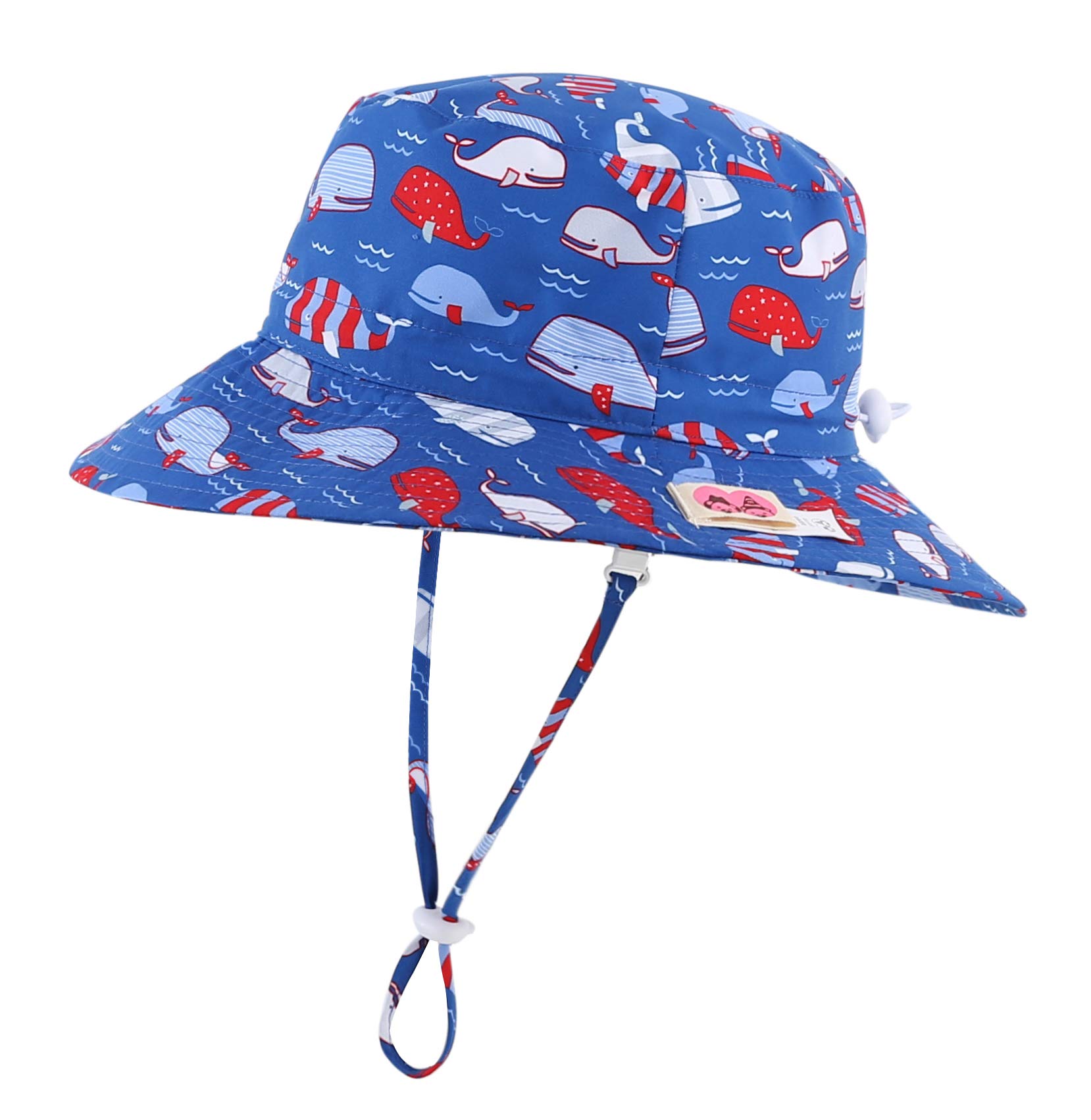 UPF50+ Wide Brim Sun Hat Boys Girls Sun Protection Hat Zoo Beach Swim Safari Bucket Hat for Baby Toddler Kid