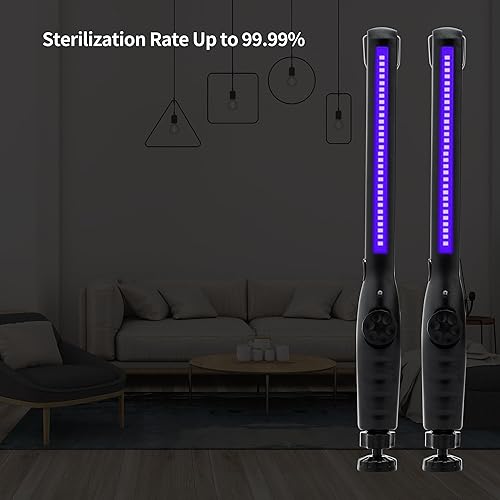 Miniatura 4 de Desinfectante de luz UV  Varita de luz UV portátil  Dispositivo de mano recargable para reducir bacterias y virus, ligero y fácil de usar