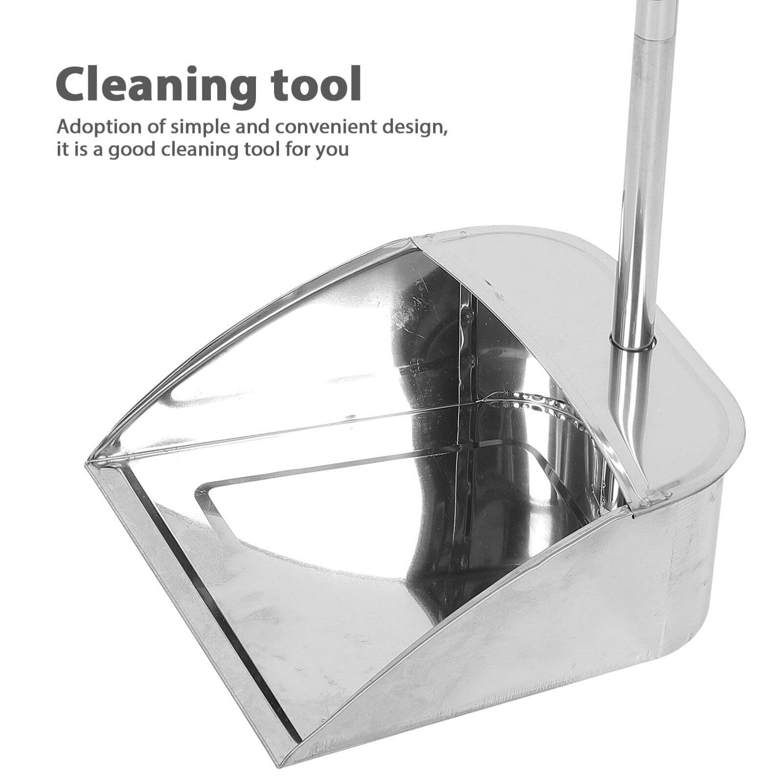 Alipis Recogedor de Basura de Acero Inoxidable sin Agacharse para Hogar | Color Plata, Ajuste al Suelo, Diseño de Limpieza Ahorro de Esfuerzo, Uso Doméstico