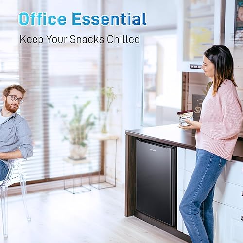 Miniatura 7 de Anypro Mini congelador de 2.8 pies cúbicos, congelador vertical compacto con cajón, termostato ajustable, pequeño congelador, congelador de pie de