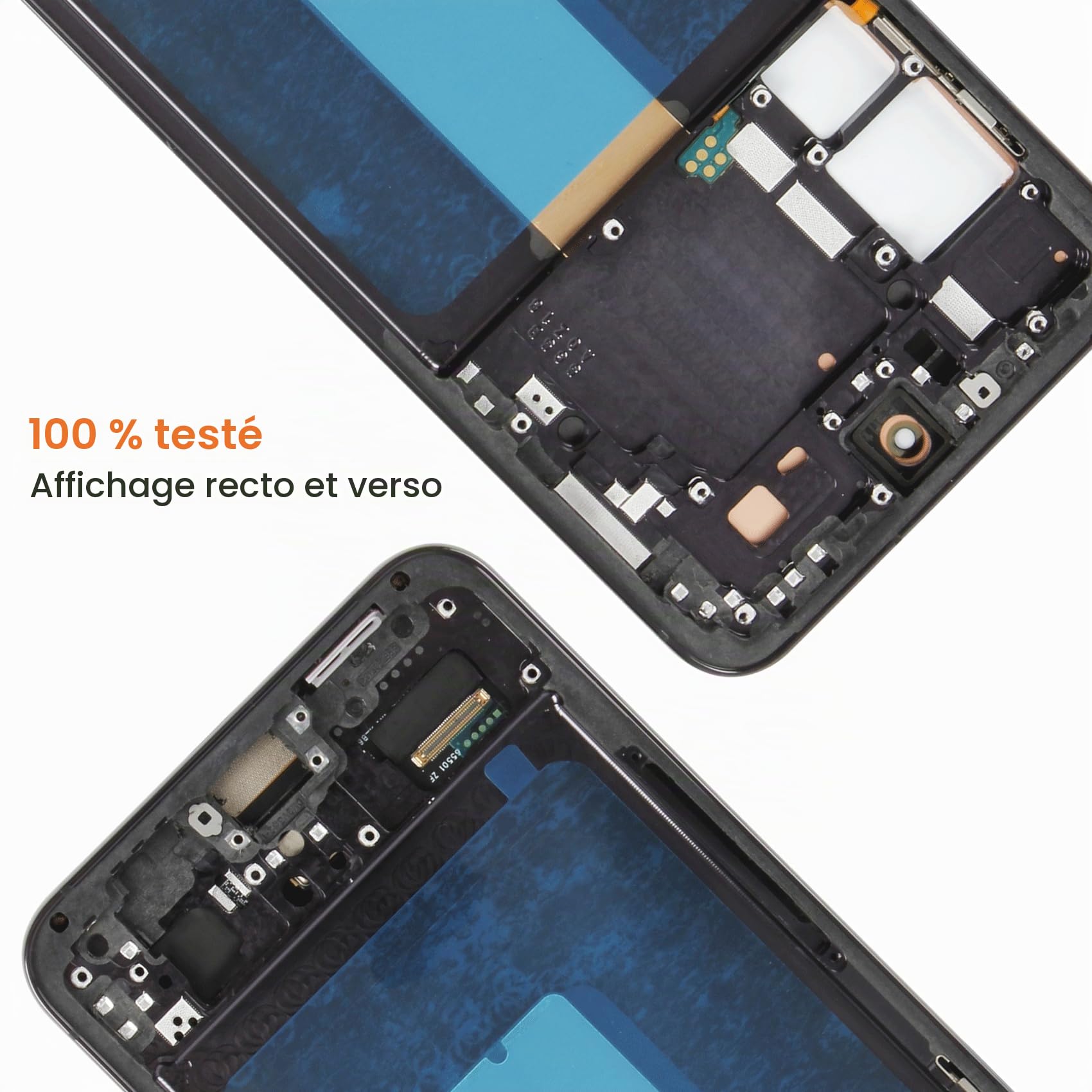 AGCUT Écran LCD pour Samsung Galaxy S23+ Plus 5G SM-S916U (US Version) 6,6" Écran de Rechange LCD Display Ecran Replacement Tactile Assemblée avec Réparation (Noir avec Cadre, sans Empreinte)