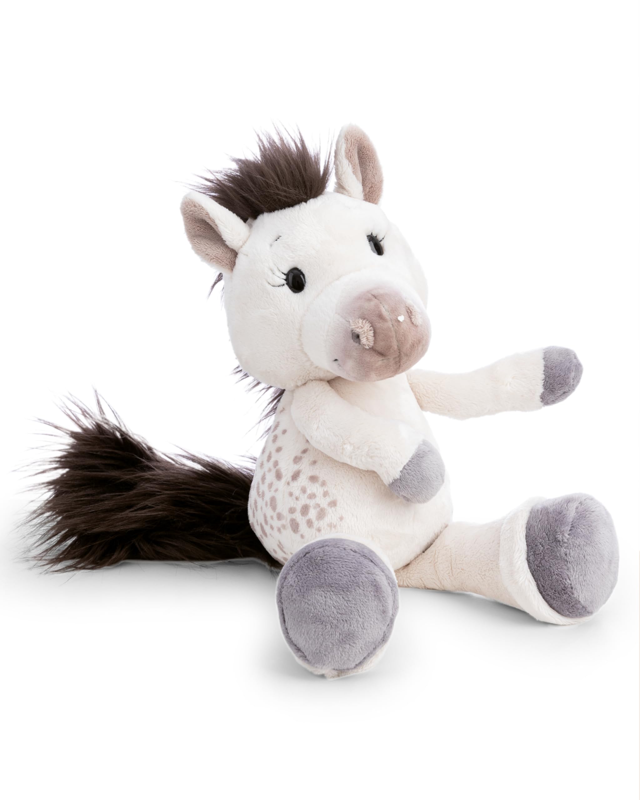 NICI Cuddly Toy, Horse Mony K. Pony, 26 cm, White, Soft Plush Toy, Cute Stuffed Toy for Cuddling and Playing, Great Gift Idea for Children and Adults - 62241