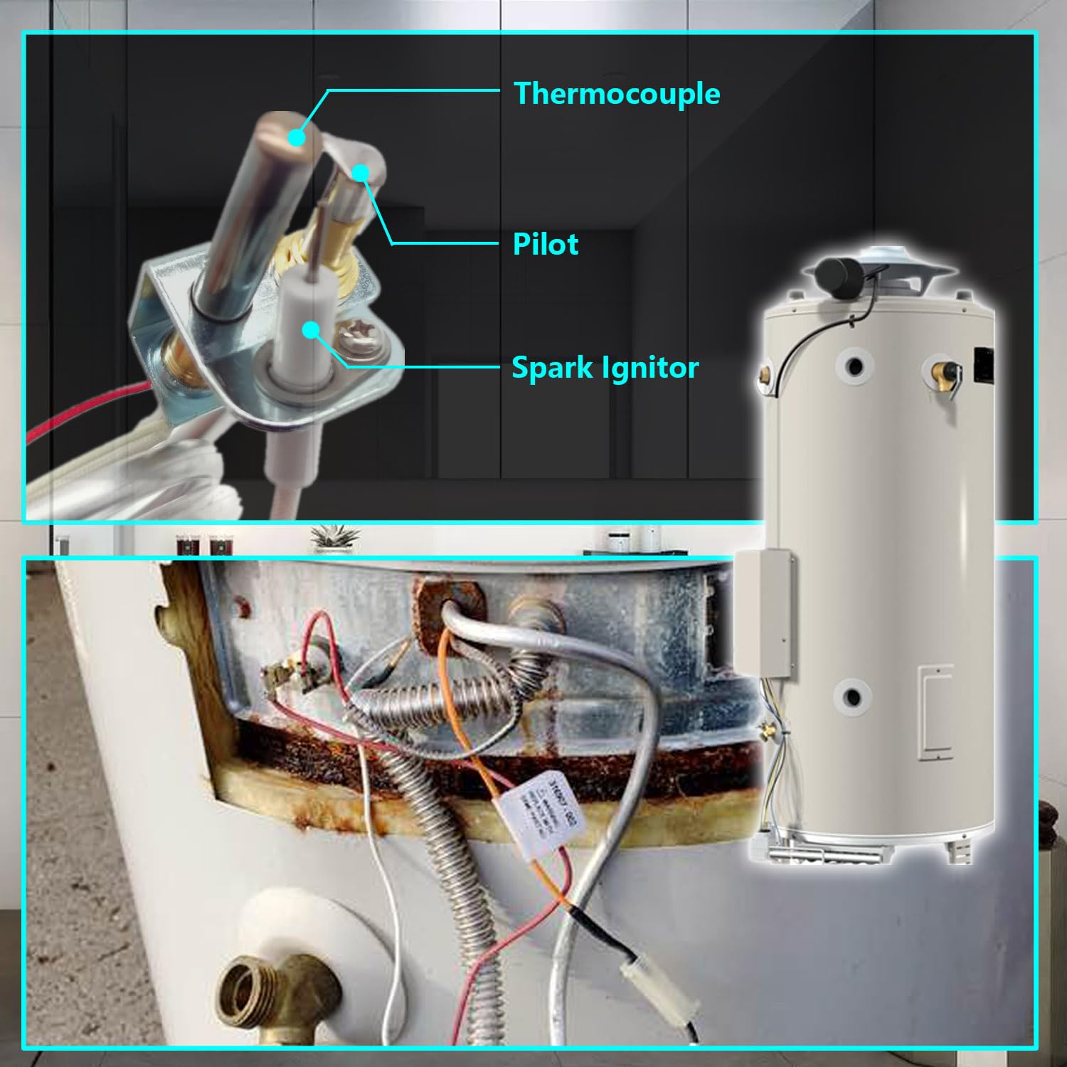 100112330 Water Heater Pilot Assembly – Replacement For Whirlpool, A.O. Smith, Kenmore, American & State Gas Water Heaters
