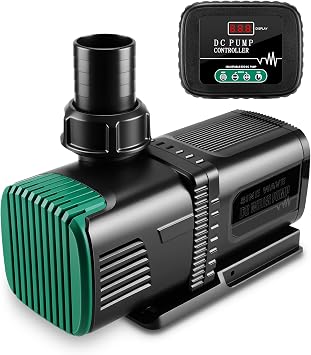 4800GPH Aquarium 36V DC Water Pump with Controller, 105W Submersible and Inline Return Pump for Fish Tank,Fountains,Sump,Hydroponic,Pond,Freshwater and Marine Water Use,25FT Max Lift