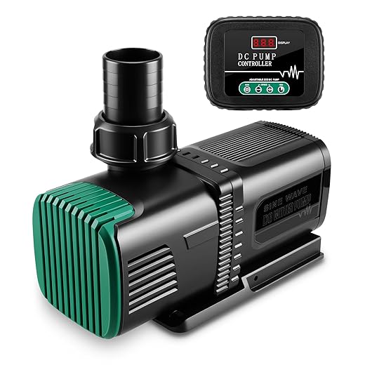 4800GPH Aquarium 36V DC Water Pump with Controller, 105W Submersible and Inline Return Pump for Fish Tank,Fountains,Sump,Hydroponic,Pond,Freshwater and Marine Water Use,25FT Max Lift