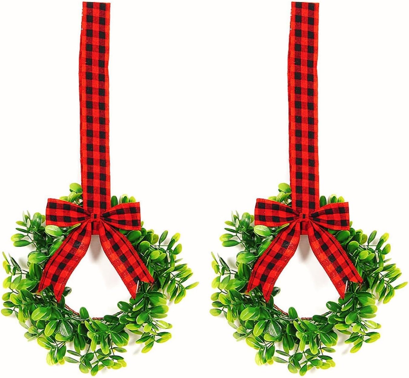 LCI Set of 2 Faux Kitchen Wreaths 11" W x 21" L