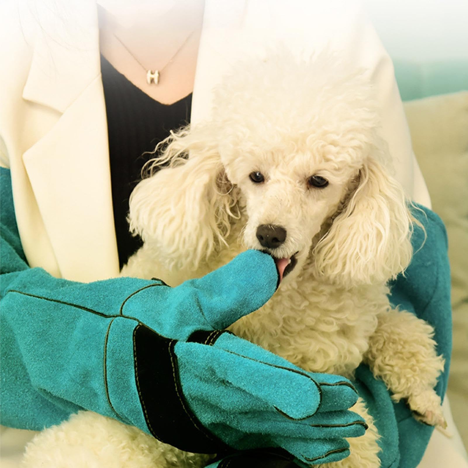 Mehrzweck-Handschuhe für Reptilien, bissfest, durchstichsicher, verstärkte Polsterung, Hund für Tierärzte, Tierpfleger, Hundefriseure | Polsterung, Hund für Tierärzte, Tierpfleger, Hundefriseure
