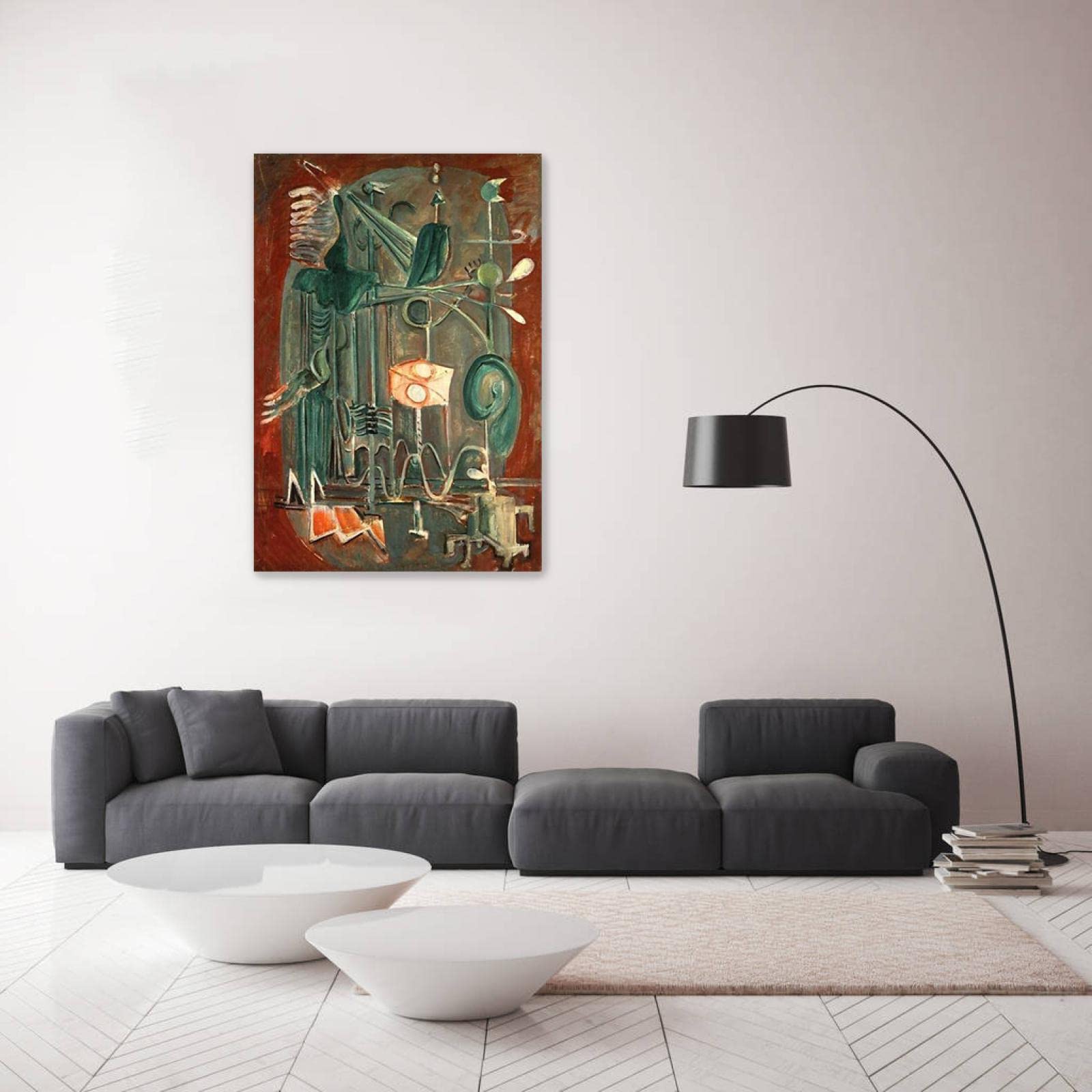 Słynna sztuka ścienna, oprawiony znak Rothko 'Untitled' plakat kolor, abstrakcyjne graffiti, płótno, sztuka ścienna, słynny obraz, nadruk na płótnie, do salonu, dekoracja 60 x 90 cm, oprawiony