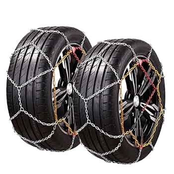 Amazon.co.jp: HooMoo タイヤチェーン 金属製 亀甲型 165/70R14