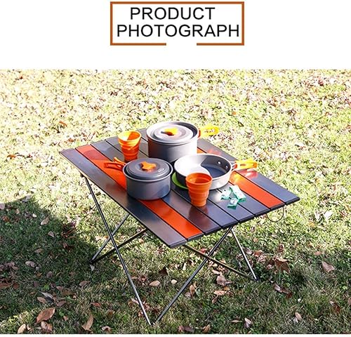 Miniatura 3 de Mesa plegable portátil para campamento, mesa de aluminio ligera para campamento al aire libre para picnic, campamento, barco, viajes, fiestas,