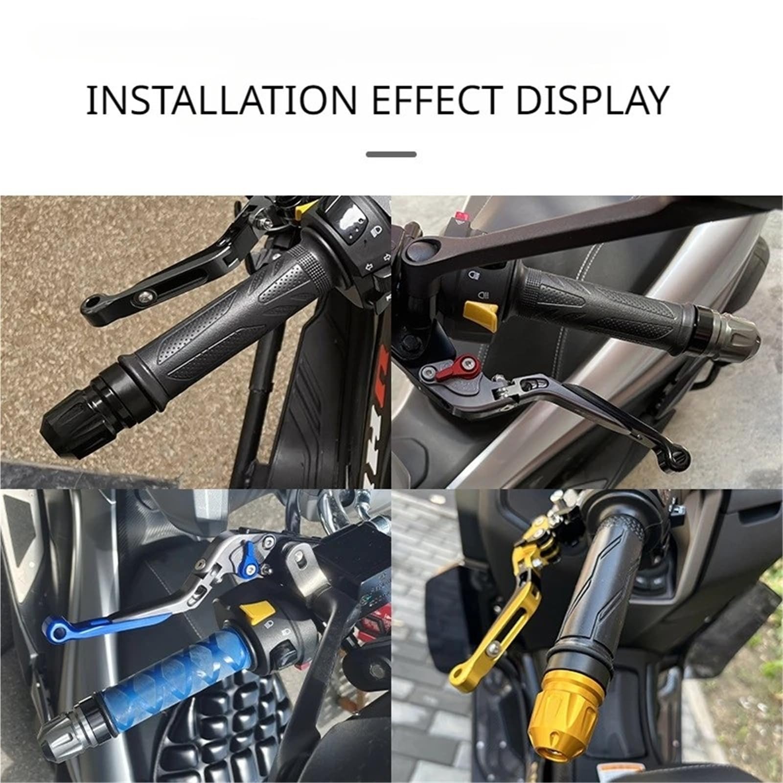 Motorrad-Lenker-Lenkerendgewichte, Lenkerstopfen-Modifikation Für XМАX300 2018-2023 Motorrad Grip Lenkerenden(Yellow)