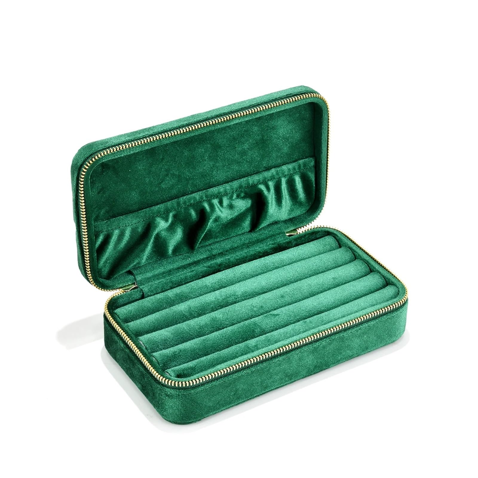 Porta Gioielli Personalizza il portagioie in velluto, la scatola portaoggetti portatile in peluche for anelli, l'organizzatore for gioielli da viaggio, regali unici Portagioielli da Comodino(G116)