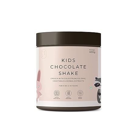 Palak Notes Kids Chocolate Powder - Immunity Boost with Added Colostrum - Nutrient-rich Blend with Vitamins, Minerals, Vegetable & Fruit Extracts - Brain, Immunity & Health Formula - 400g