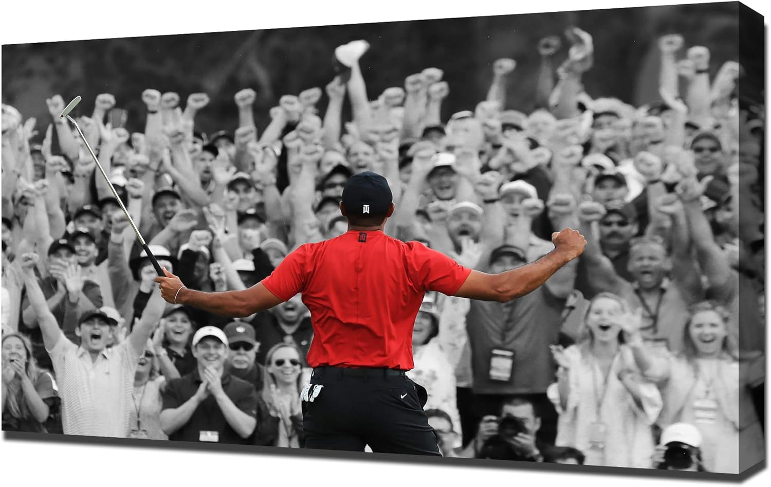 Tiger Woods Masters Win 2019 Canvas Art Print Jordan Ubuy