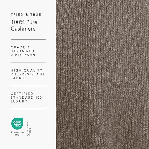 Miniatura 10 de Fishers Finery Sombrero acanalado de cachemira 100 pura para hombre ultra felpa