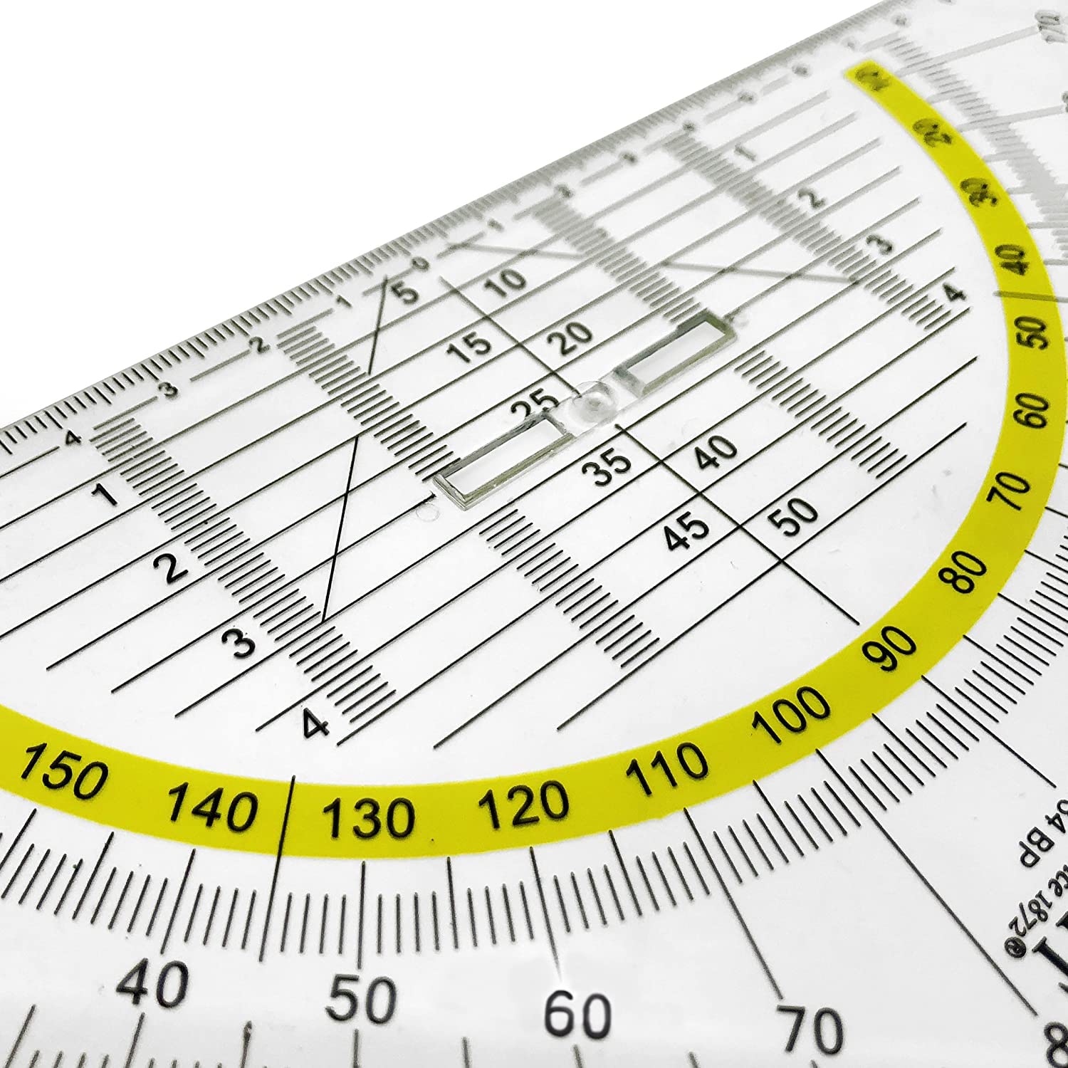 Squadra Da Disegno WESTCOTT 22cm - Con Manico, Trasparente, Per Tecnica E Scuola
