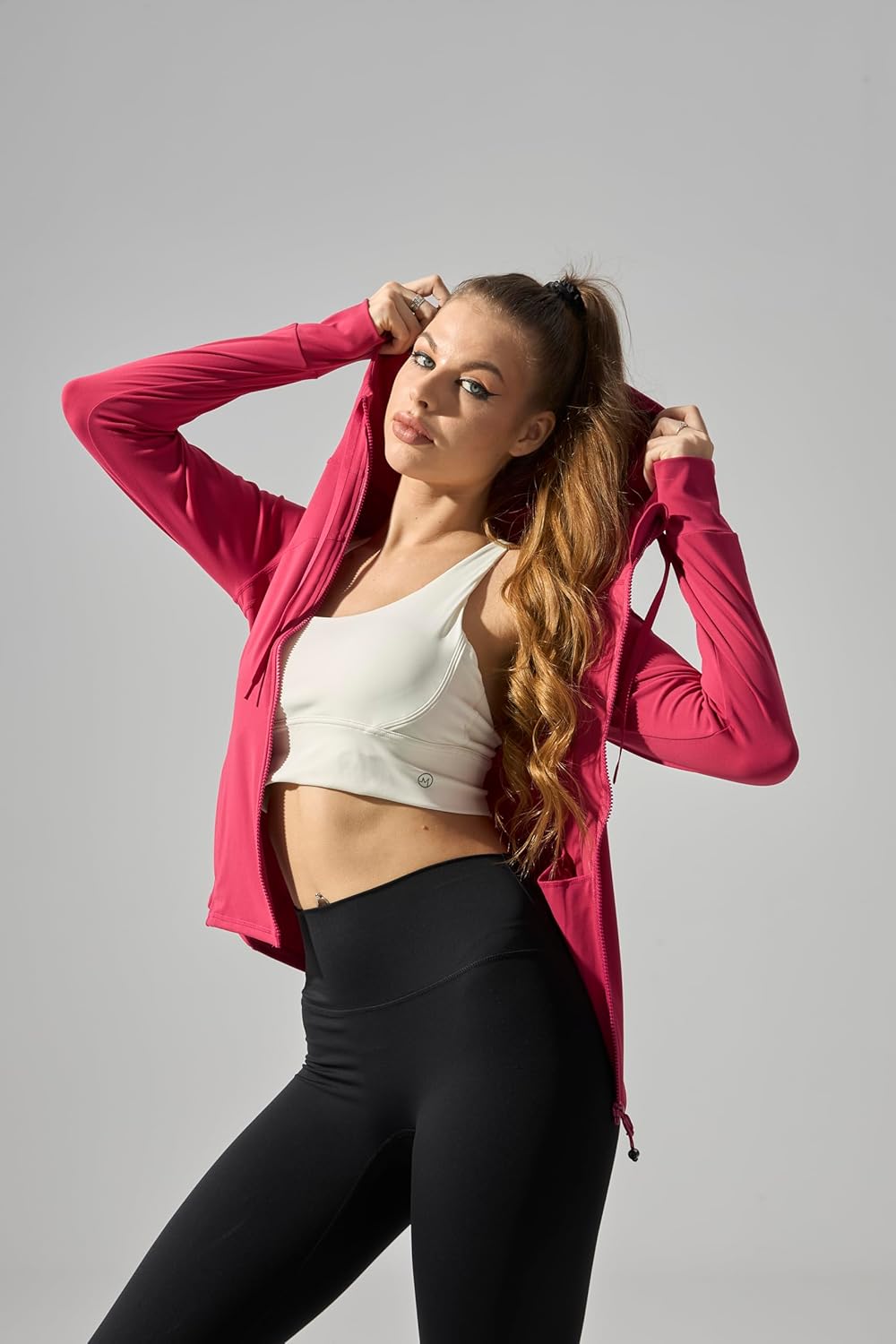 Athelic Zip-up Hoodies for Women and Big Girls (US, Alpha, X-Large, Magenta)