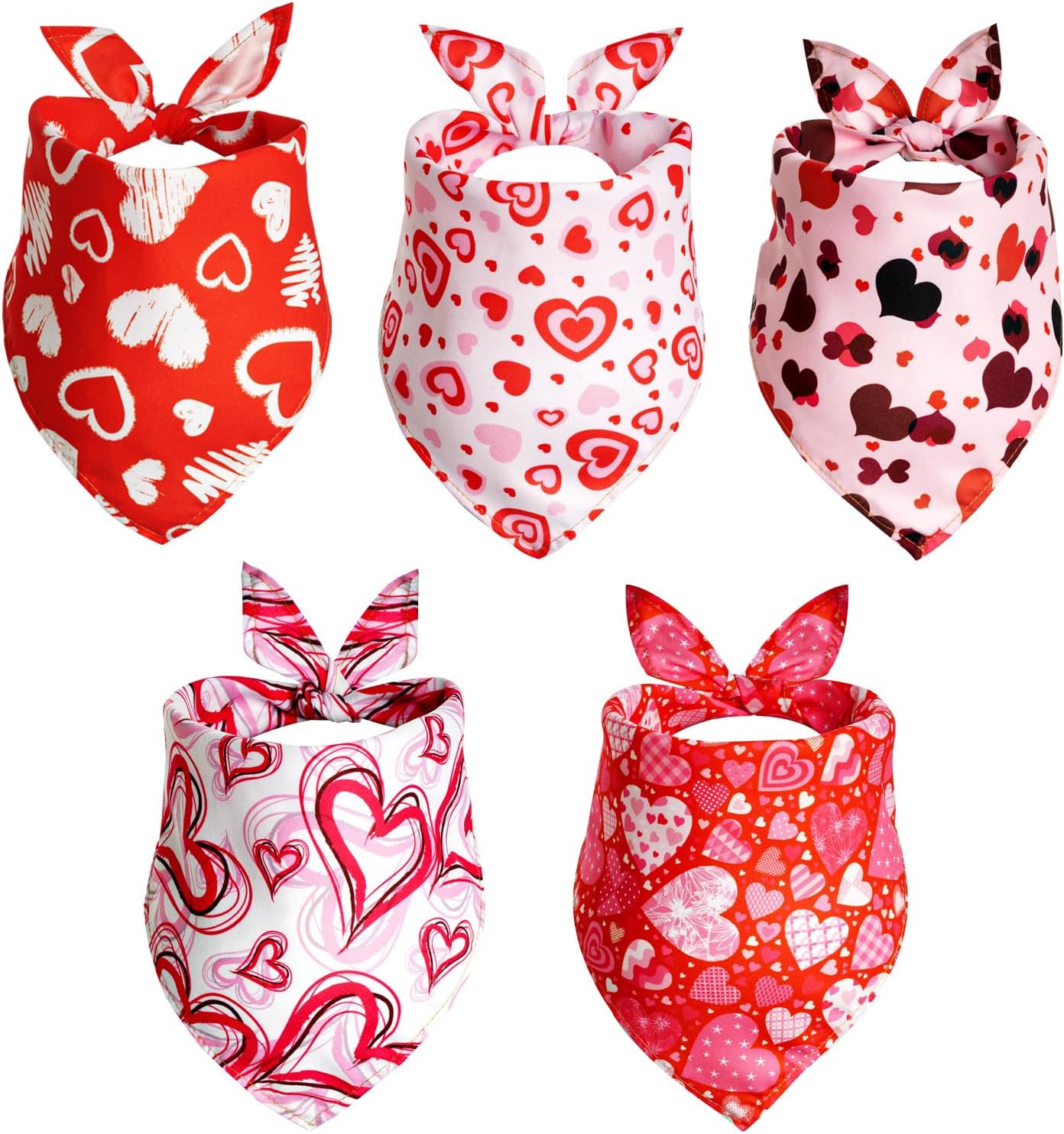 Pistha Valentine’s Day Dog Bandana for Holiday Wedding