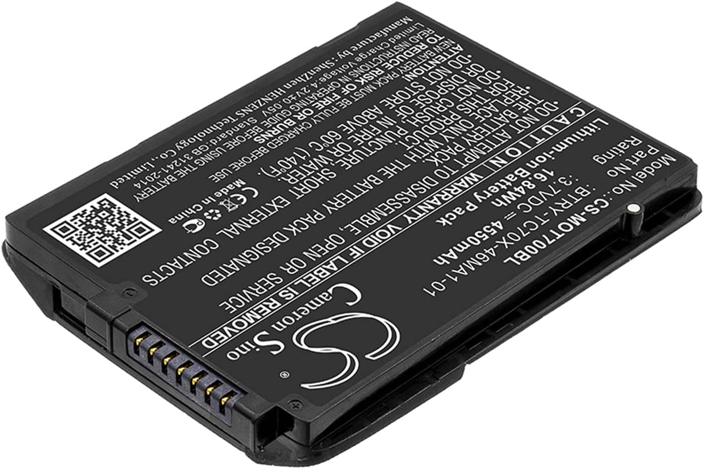 Cameron Sino Battery for Motorola TC70, TC75 PN:Motorola 82-171249-01, 82-171249-02, BT-000318, BTRY-TC70X-46MA1-01, BTRY-TC7X-46MA2 4550mAh / 16.84Wh