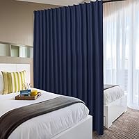 Vista 43 de DWCN Cortinas para puerta corrediza de patio - Cortinas extra anchas para puerta de vidrio, panel de cortina divisora de habitación con privacidad