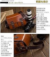 未使用　CABIN　カメラバッグ　昭和レトロ Amazon.co.jp: 英国風一眼レフカメラバッグ 大容量ショルダーバッグ
