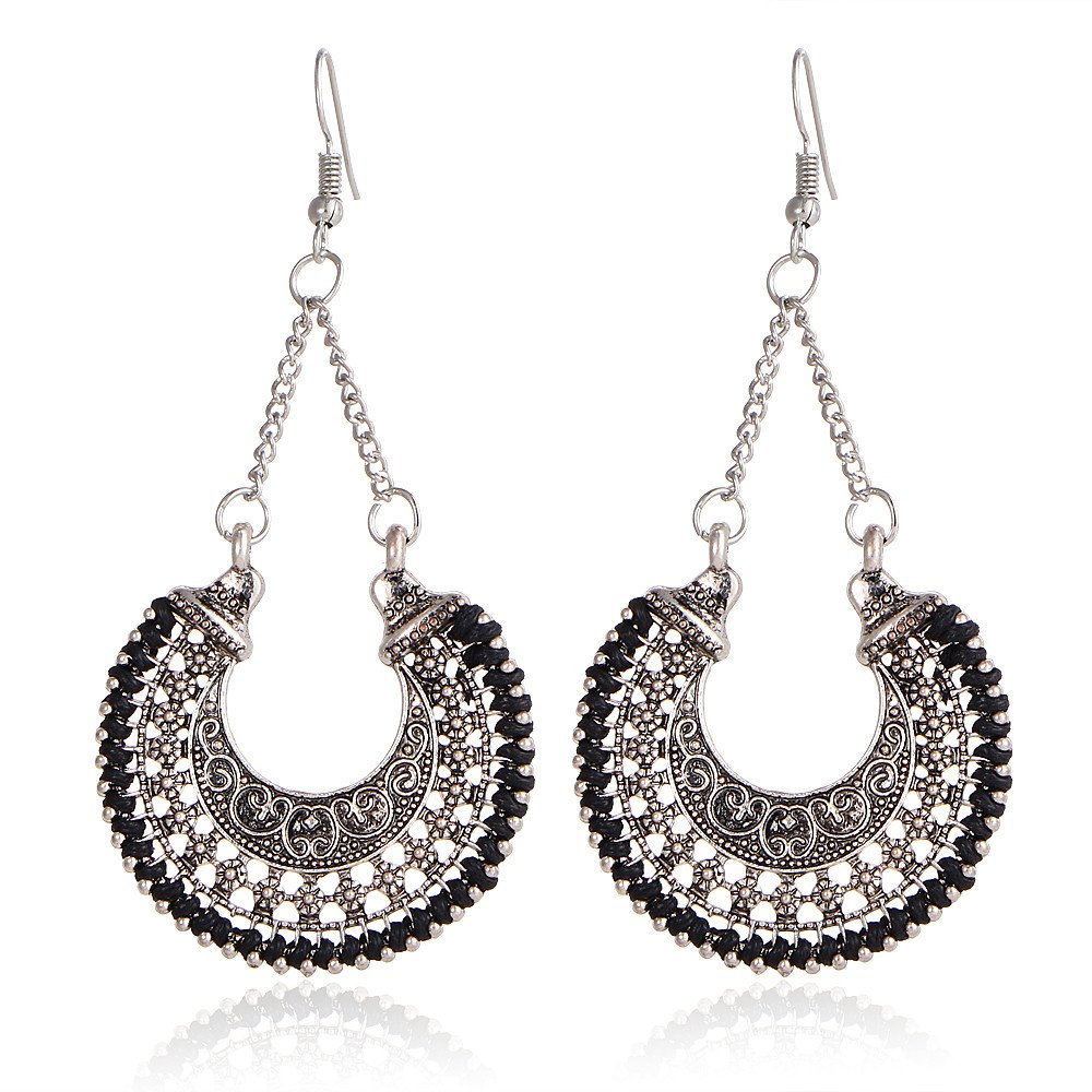 Shining Diva Fashion Black Oxidized Silver Fancy Traditional Earrings For Women & Girls(9512er) (B076YZJ7XG) Amazon Price History, Amazon Price Tracker