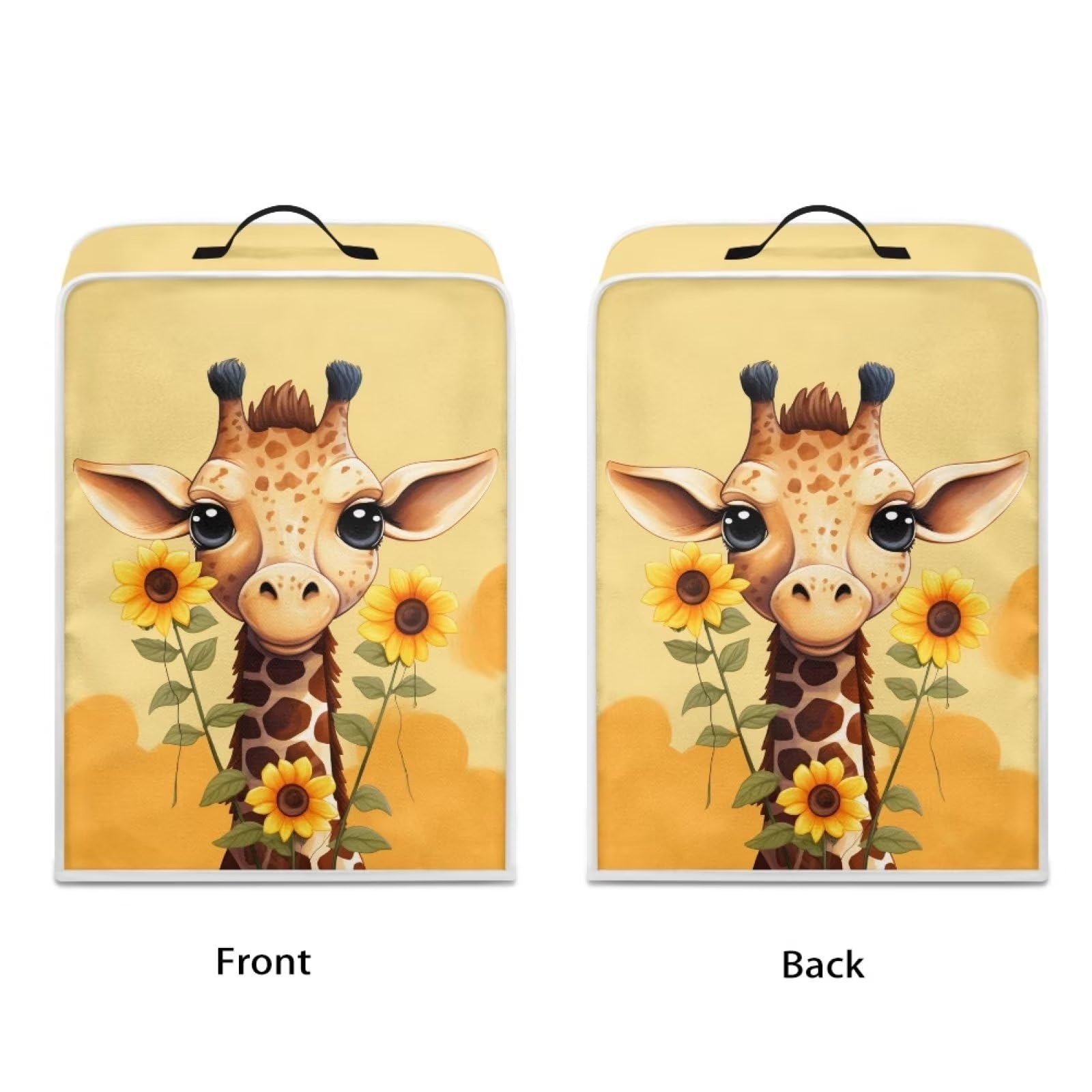 Flashideas Sunflower Giraffe Coffee Machine Dust Cover Dust Protection Coffee Maker Appliance Cover for Kitche with Top Handle Home Kitchen Decor Tabletop Decorations Gifts for Friends