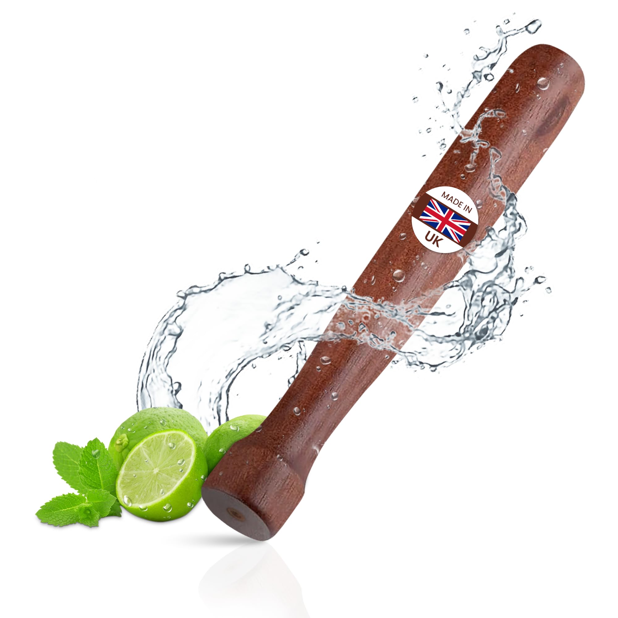 Wooden Muddler by wecansourceitltd® | Wood Cocktail Muddler 21cm, Drinks Muddler for Mojito Cocktails