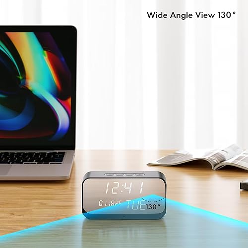 Miniatura 3 de Cámara de reloj - Cámara de niñera WiFi con video HD de 1080P, detección de movimiento AI, visión nocturna clara, WiFi de doble banda, conectividad